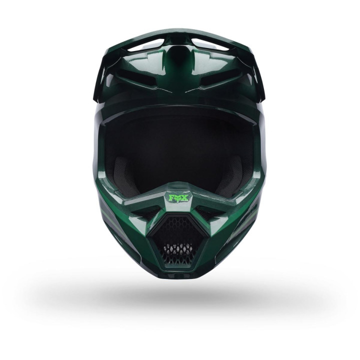 Casque FOX v1 raid vert | Oxmoto