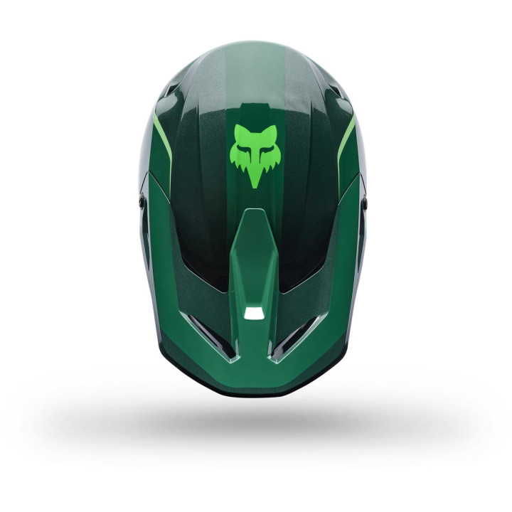 Casque FOX v1 raid vert | Oxmoto