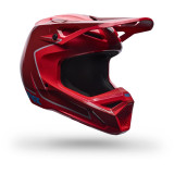 Casque FOX v1 raid rouge | Oxmoto