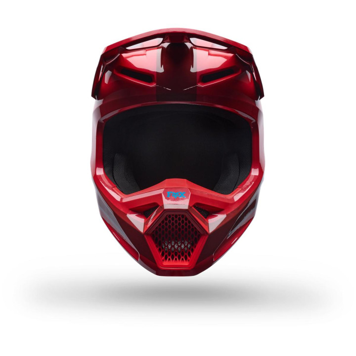 Casque FOX v1 raid rouge | Oxmoto