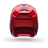 Casque FOX v1 raid rouge | Oxmoto