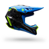 Casque FOX v3 rs tactile bleu | Oxmoto