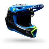 Casque FOX v3 rs tactile bleu | Oxmoto