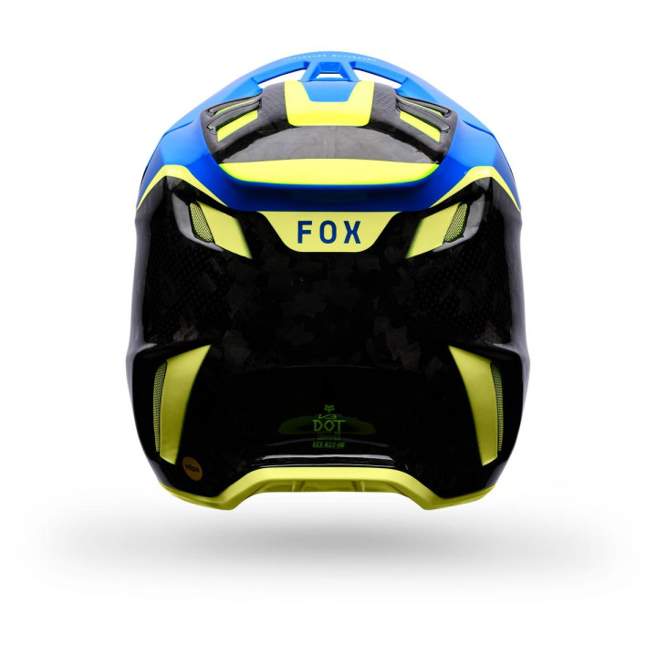 Casque FOX v3 rs tactile bleu | Oxmoto