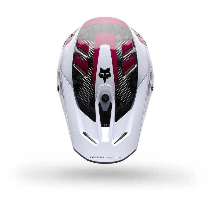 Casque FOX v3 rs tactile blanc | Oxmoto