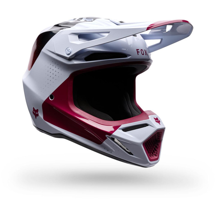 Casque FOX v3 tine blanc 36384-527-XS | Oxmoto
