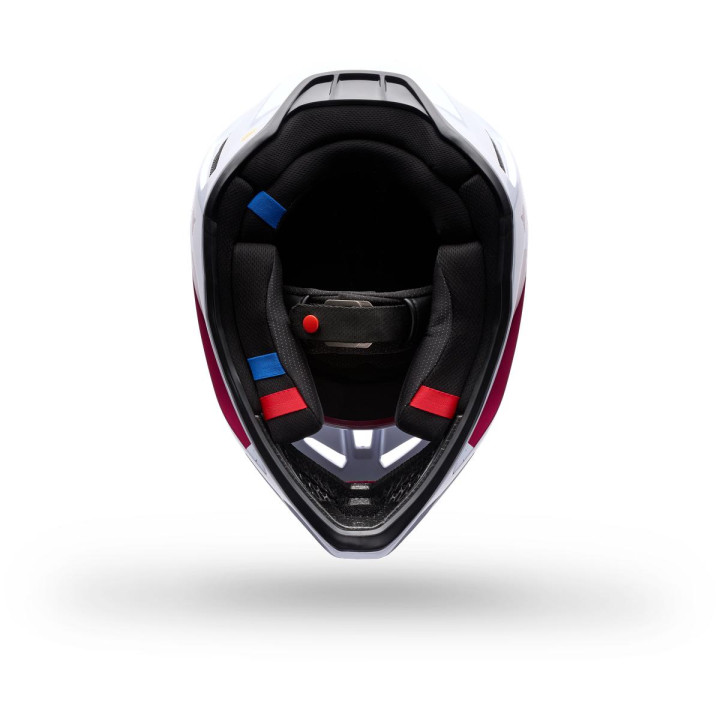 Casque FOX v3 tine blanc 36384-527-XS | Oxmoto