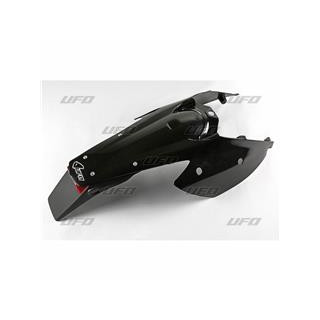 Garde-boue arrière + support de plaque avec feu UFO noir KTM EXC