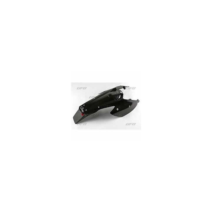 Garde-boue arrière + support de plaque avec feu UFO noir KTM EXC