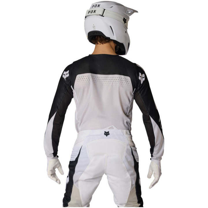 Maillot FOX 180 air taper noir/blanc | Oxmoto
