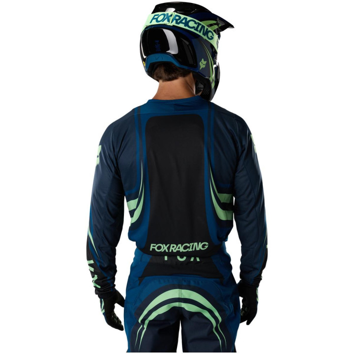Maillot FOX 180 draft noir | Oxmoto