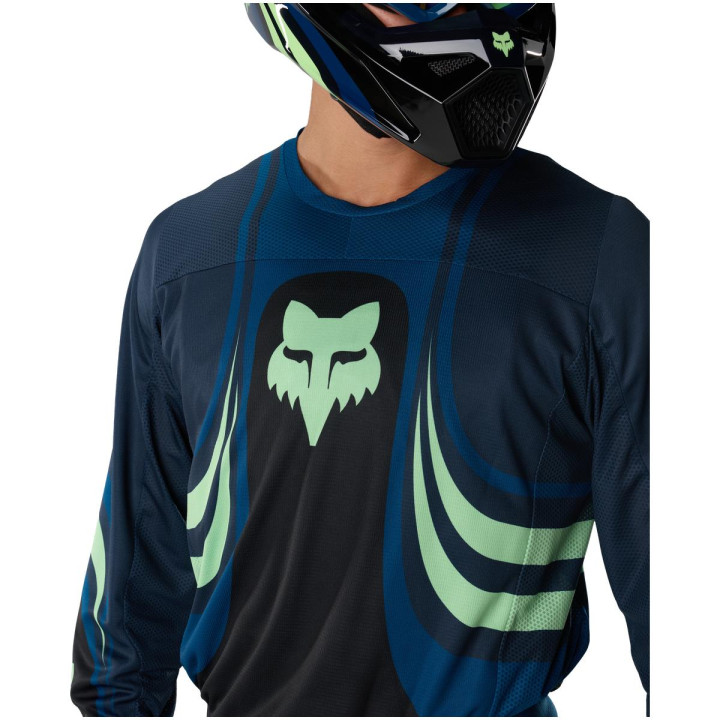 Maillot FOX 180 draft noir | Oxmoto