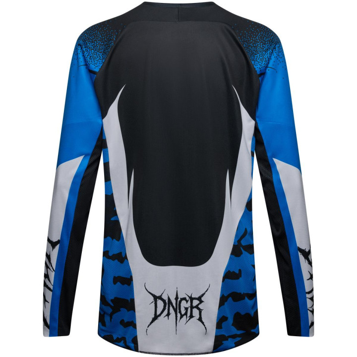 Maillot FOX 180 hd38 noir/bleu | Oxmoto