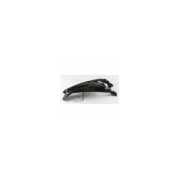 Garde-boue arrière + support de plaque avec feu UFO noir KTM