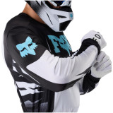 Maillot FOX 360 clutch blanc/noir | Oxmoto