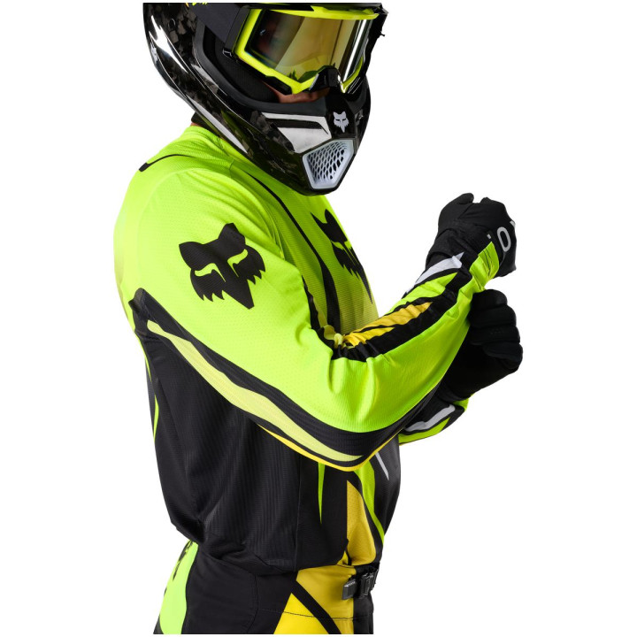 Maillot FOX 360 foundry jaune | Oxmoto