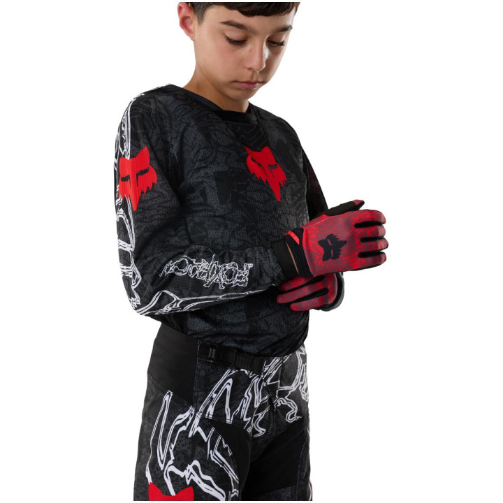 Maillot enfant FOX 180 abyss noir | Oxmoto