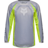 Maillot enfant FOX 180 frame gris/jaune | Oxmoto