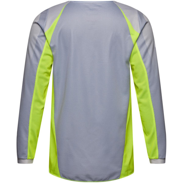 Maillot enfant FOX 180 frame gris/jaune | Oxmoto