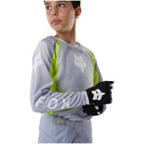 Maillot enfant FOX 180 frame gris/jaune | Oxmoto