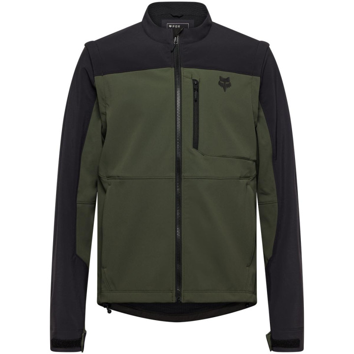 Veste FOX ranger off road softshell vert | Oxmoto