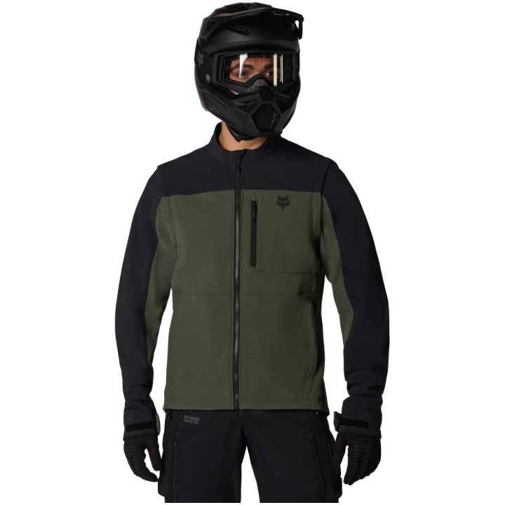 Veste FOX ranger off road softshell vert | Oxmoto