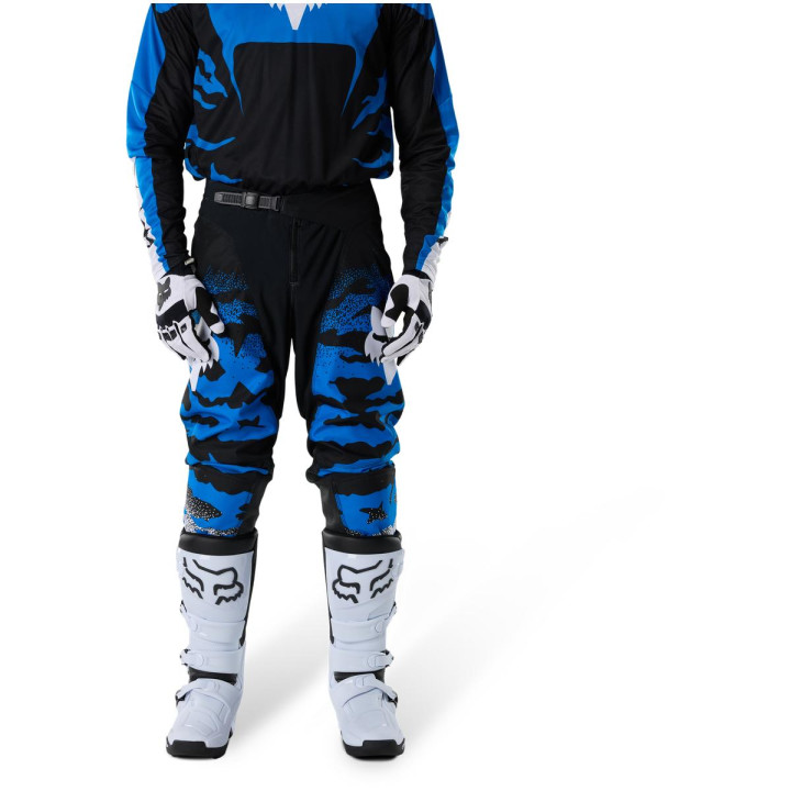 Pantalon FOX 180 hd38 noir/bleu | Oxmoto