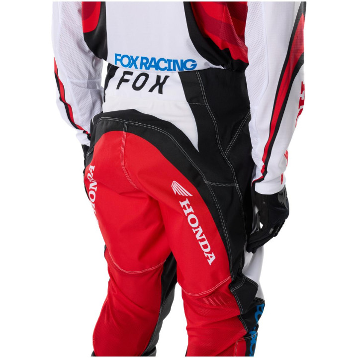 Pantalon FOX 180 Honda blanc/rouge | Oxmoto
