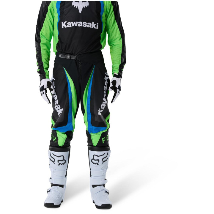 Pantalon FOX 180 Kawasaki noir | Oxmoto