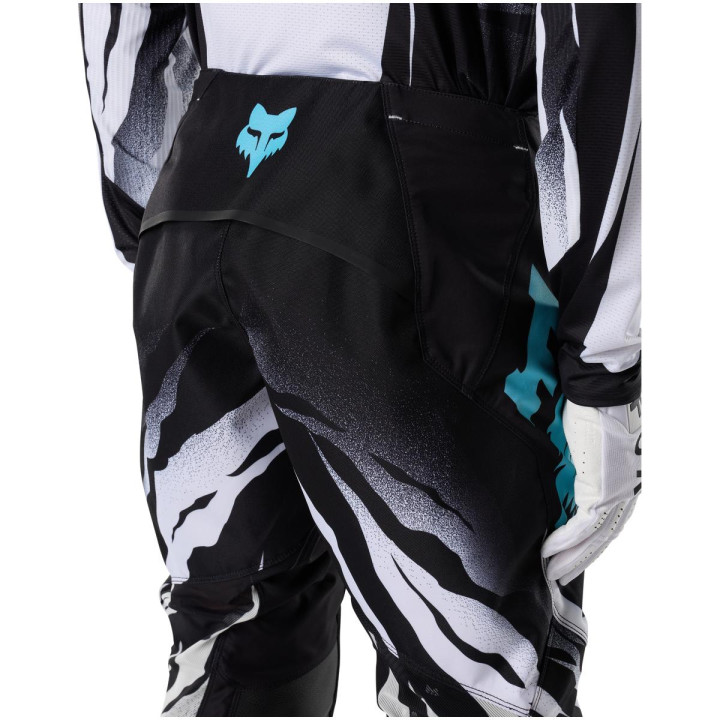 Pantalon FOX 360 clutch blanc/noir | Oxmoto