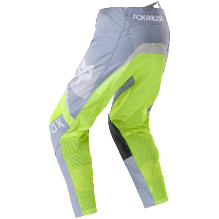 Pantalon enfant FOX 180 frame gris/jaune | Oxmoto