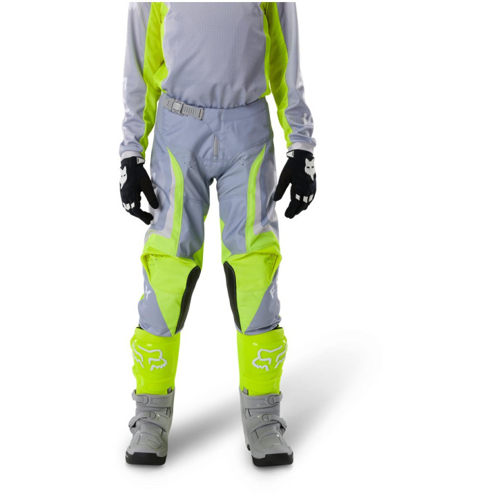 Pantalon enfant FOX 180 frame gris/jaune | Oxmoto