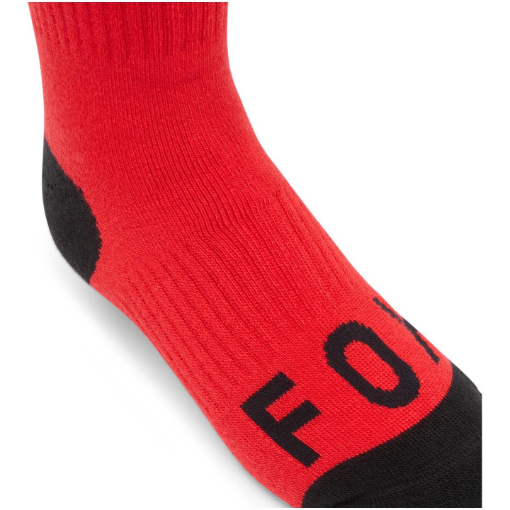 Chaussettes enfant FOX 180 elevated core rouge | Oxmoto