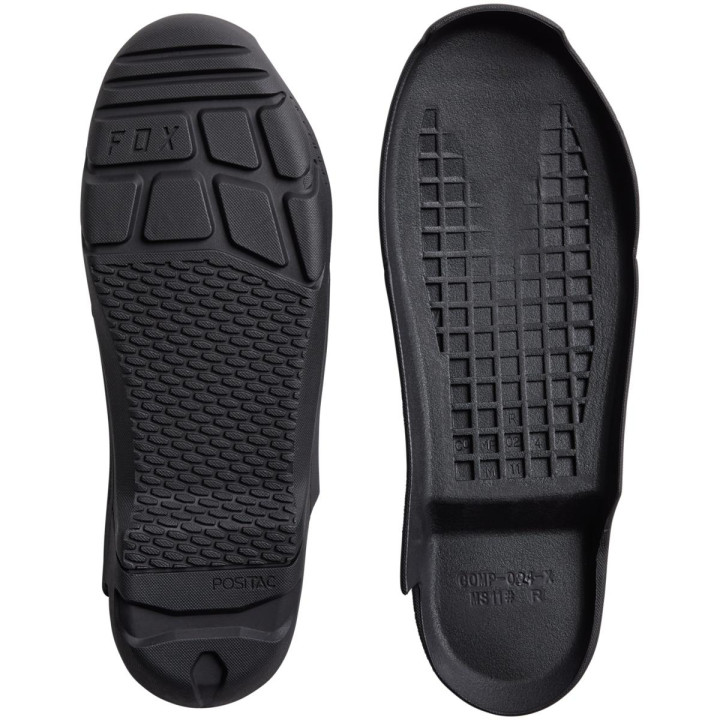Semelle de bottes FOX 22 comp x full outsole noir | Oxmoto