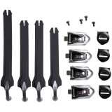 Kit de sangles FOX 22 instinct strap kit noir | Oxmoto