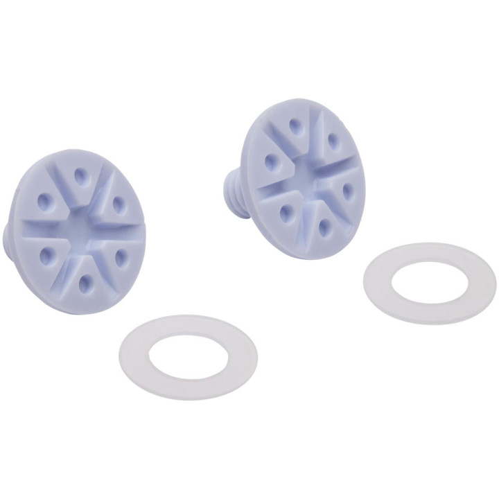 Visière FOX 22 v1 visor screw kit blanc | Oxmoto