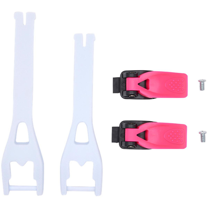 Pièce détachée FOX mx23 kids comp strap/lever kit noir/rose