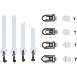 Pièce détachée FOX mx23 yth comp strp/bkl kit blanc | Oxmoto