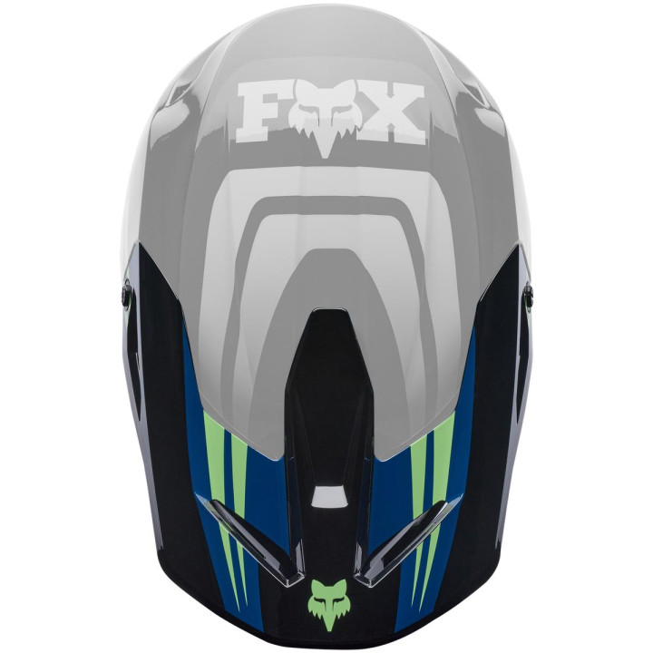 Visière FOX v1 - draft noir | Oxmoto