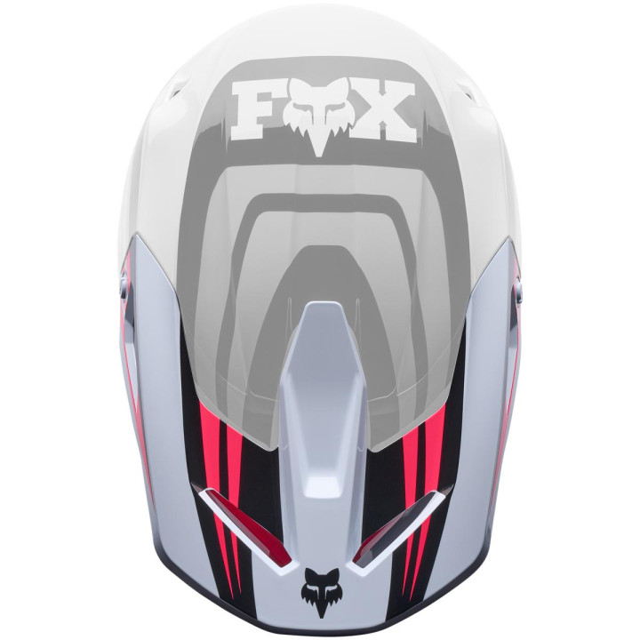 Visière FOX v1 - draft blanc | Oxmoto