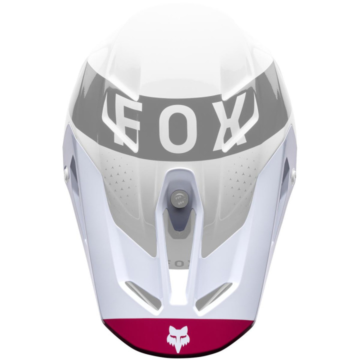 Visière FOX v3 - tine blanc 38910-527-XS | Oxmoto
