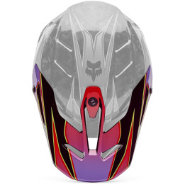 Visière FOX v3 rs - canvas rouge | Oxmoto