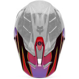 Visière FOX v3 rs - canvas rouge | Oxmoto