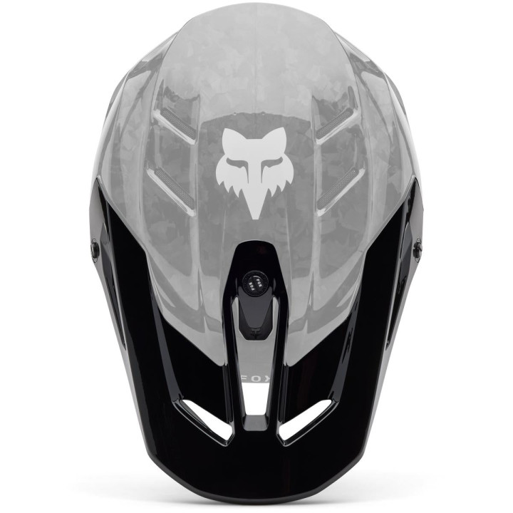 Visière FOX v3 rs - solid noir | Oxmoto