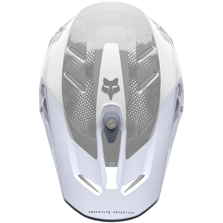 Visière FOX v3 rs - tactile blanc | Oxmoto