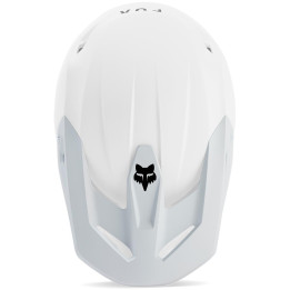 Visière enfant FOX v1 - solid blanc mat | Oxmoto
