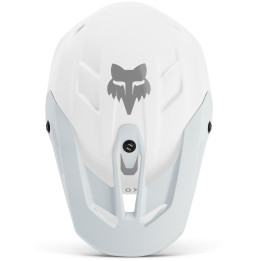 Visière enfant FOX v3 - solid blanc mat | Oxmoto