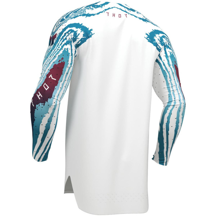 Maillot Thor sportmode damascus blanc | Oxmoto