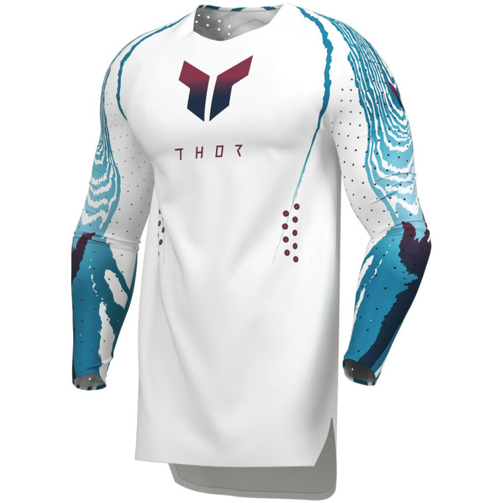 Maillot Thor sportmode damascus blanc | Oxmoto