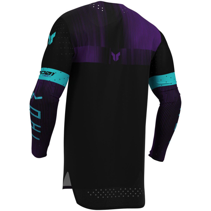 Maillot Thor sportmode vanish noir/violet | Oxmoto